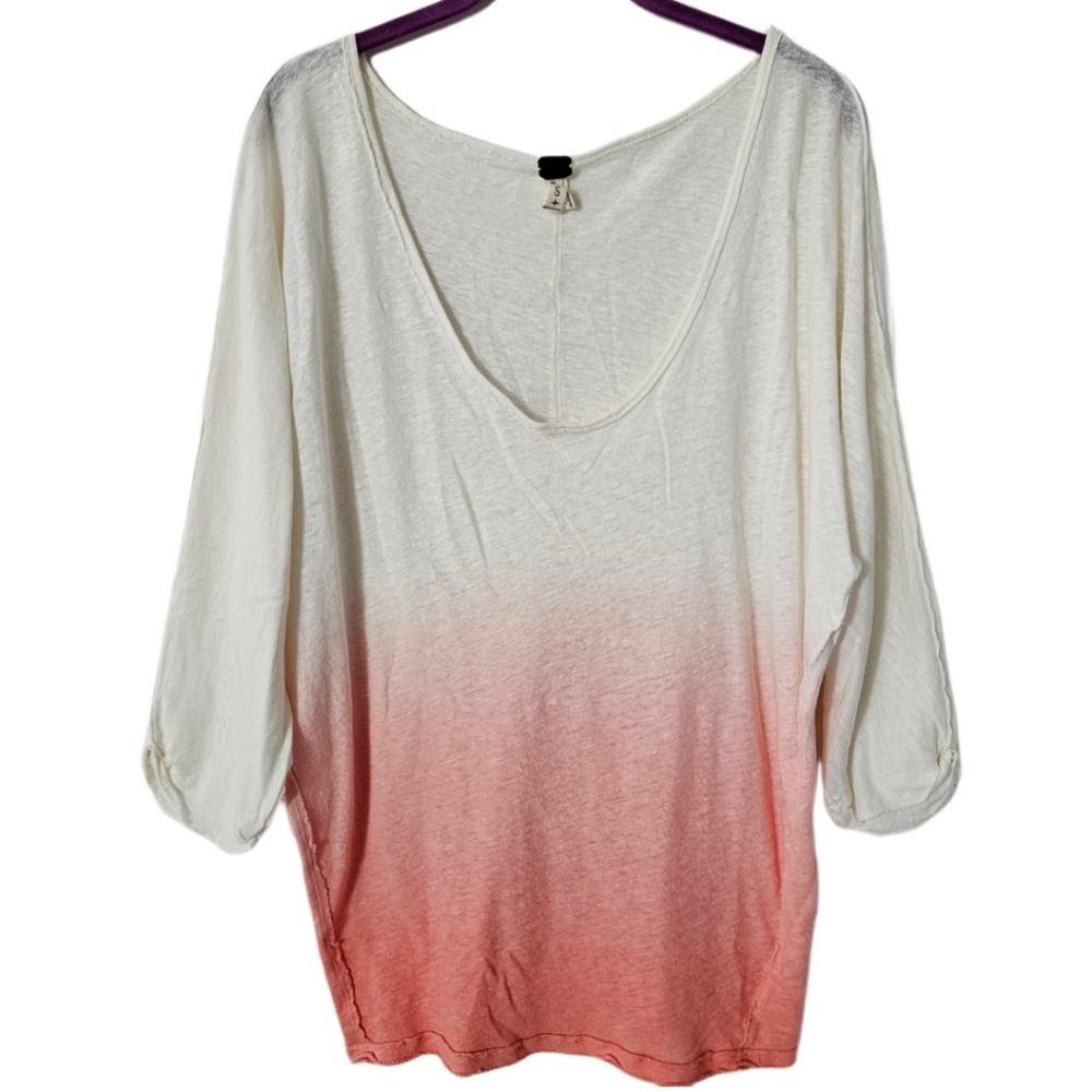 Free People Dip Dye Linen Tunic